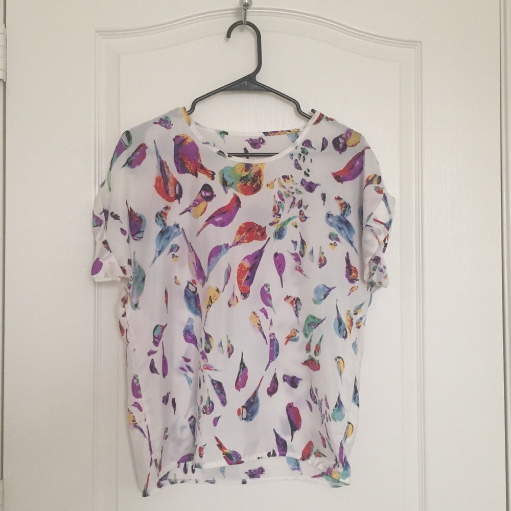 Bird Pattern T-shirt